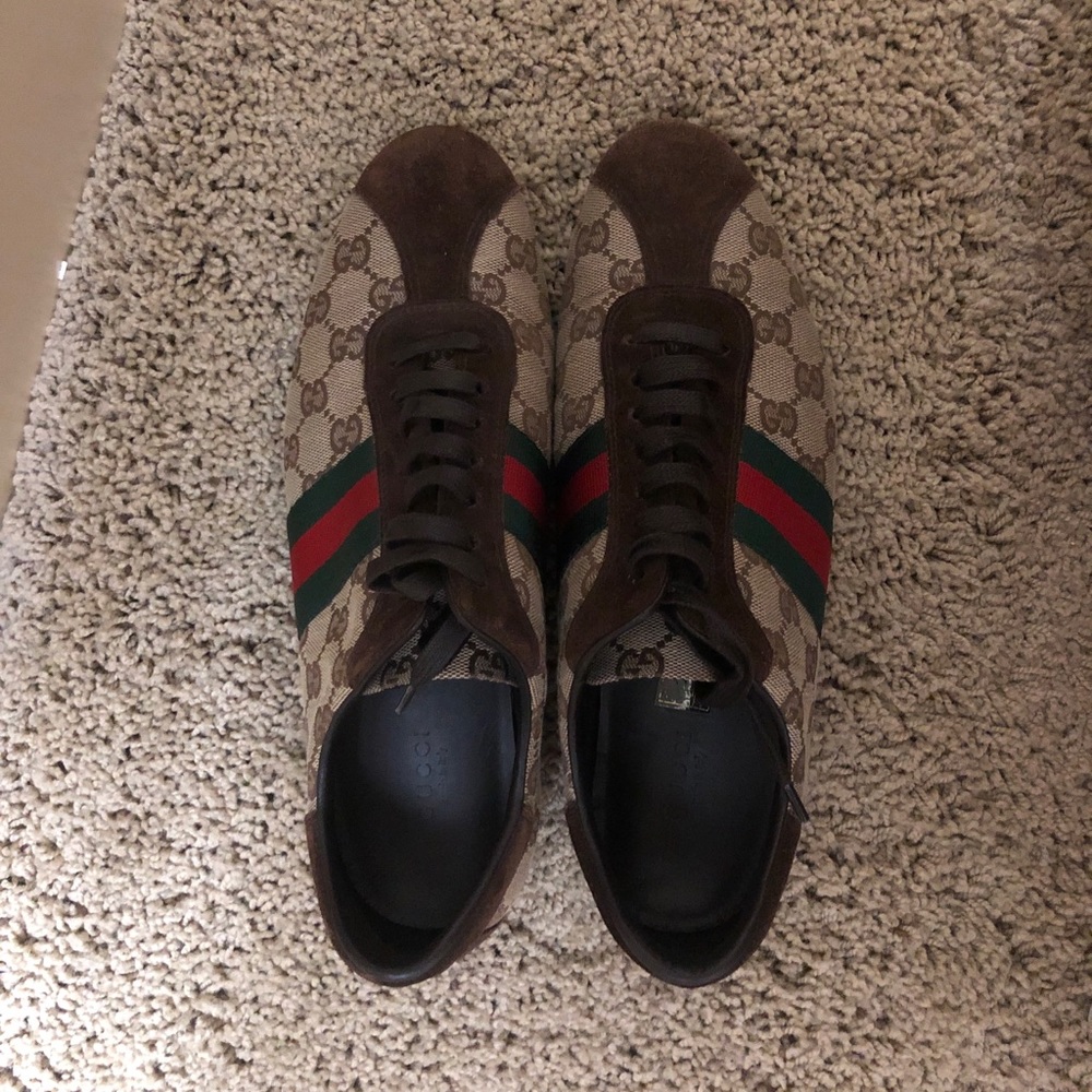 Gucci Vinatge Guccissima Green Red Web AUTHENTIC